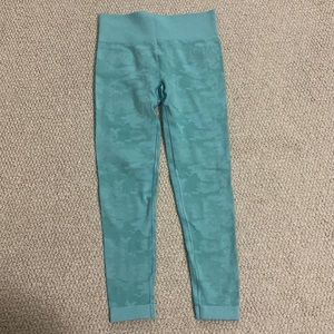 Blue Gymshark Camo Leggings